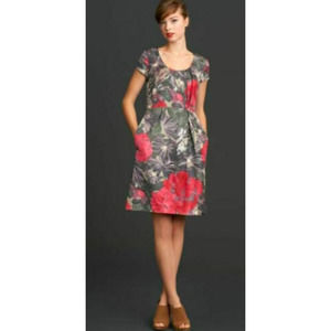 Banana Republic Mad Men Floral Sheath Dress Green Size 4
